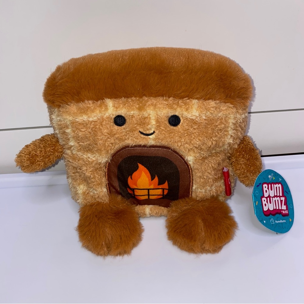 Kellytoy Bum Bumz Francis the Fireplace Stuffed Plush 7.5”